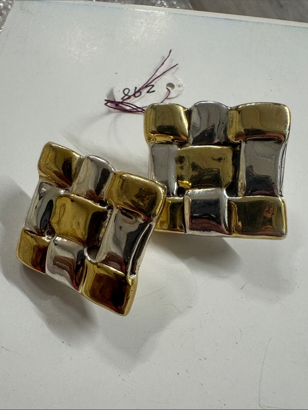 925 Sterling silver earrings beautiful 1980s made in Israel vintage